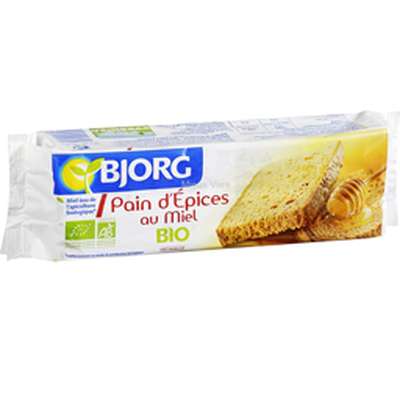 Pain d'épices au miel BIO, Bjorg (20 tranches, 300 g)