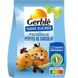 Moelleux aux pépites de chocolat sans sucres, Gerblé (196 g)