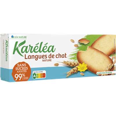 Biscuits langue de chat avec édulcorant, Karéléa (100 g)