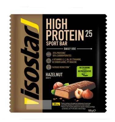 Barres High Energy noisettes, Isostar (x 3, 35 g)