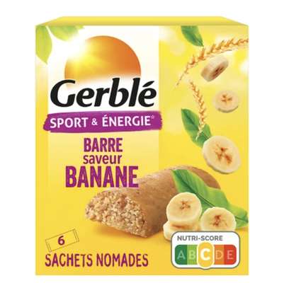 Barres sport & énergie - banane, Gerblé (150 g)