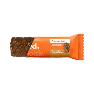 Barre enrobée protéines Shot Extra Cacahuètes Vegan, Feed (55 g)