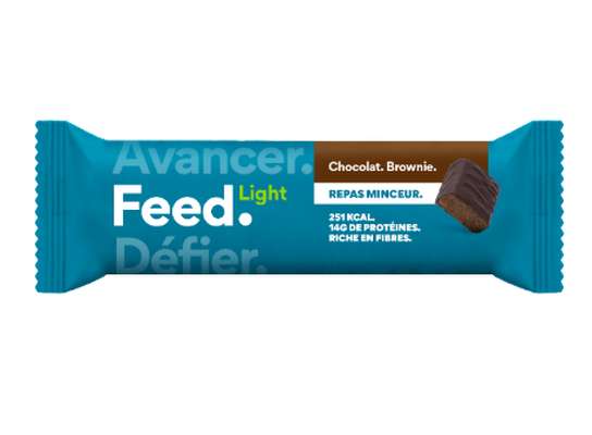Barre Repas Light Chocolat Brownie Vegan, Feed (70 g)
