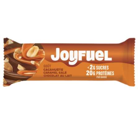 Barre protéinée chocolat lait cacahuètes caramel, Joyfuel  (55 g)