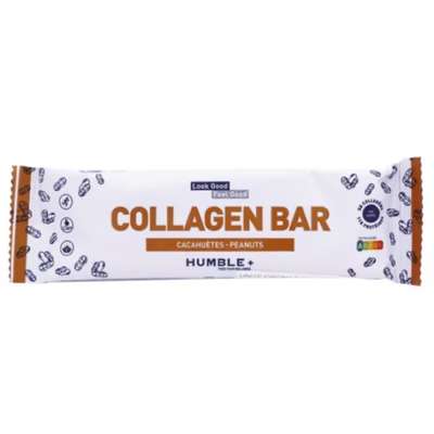 Barre protéinée au collagène cacahuètes, Humble +  (45 g)