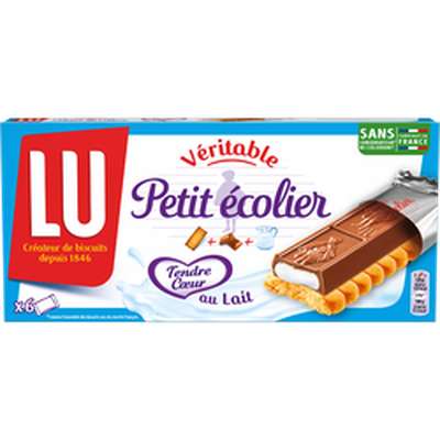 Petit écolier Tendre coeur au lait, Lu (120 g)
