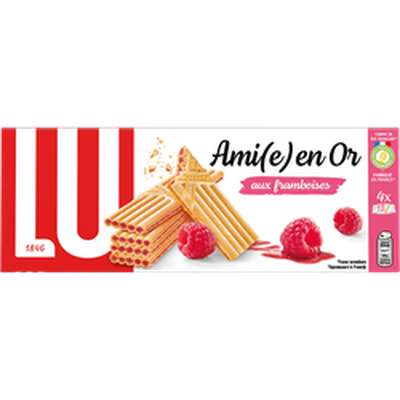 Paille d'or framboise, Lu (170 g)