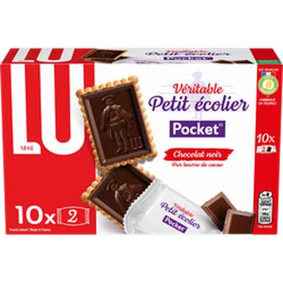 Petit écolier pocket Chocolat noir, Lu (250 g)