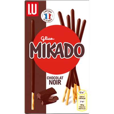 Mikado chocolat noir, Lu (100 g)
