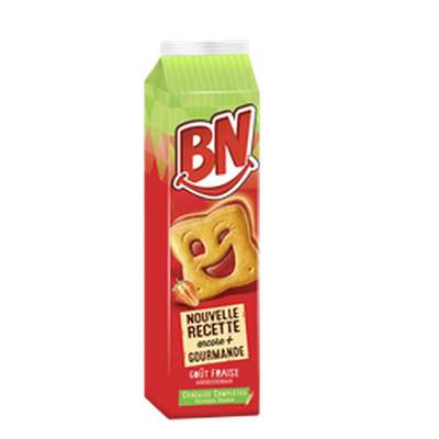 Goûters fourrés à la pulpe de fraise, BN (x 16, 285 g)