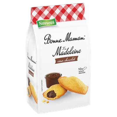 Madeleines coeur chocolat, Bonne Maman (x 10, 300 g)