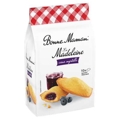 Madeleines fourrées à la myrtille, Bonne Maman (300 g)
