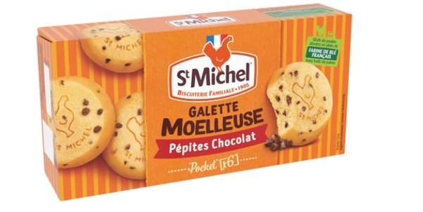 Galette moelleuse pépites chocolat, St Michel (180 g)