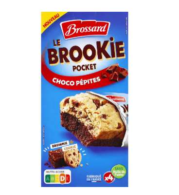 Brookie pocket aux pépites de chocolat, Brossard (x 4, 184 g)