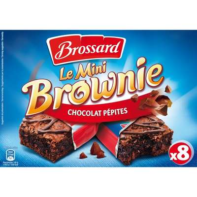 Mini Brownies au pépites de chocolat, Brossard (8 x 30 g)