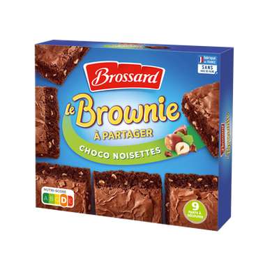 Brownie à partager chocolat noisette, Brossard (285 g)