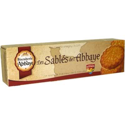 Sablés au beurre, Biscuiterie de l'Abbaye (x 4, 125 g)