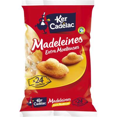 Madeleines extra moelleuses, Ker Cadelac (x 24, 600 g)
