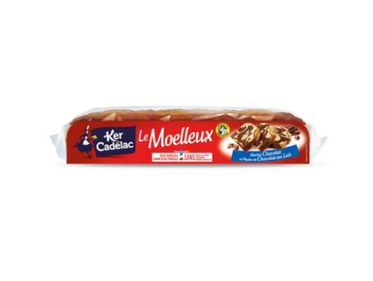Moelleux marbré chocolat et pépites de chocolat au lait, Ker Cadelac (450 g)