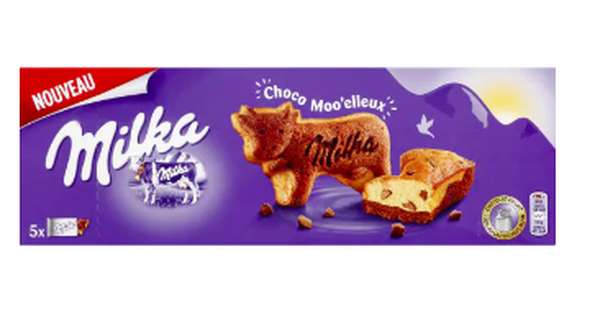 Biscuits moo'elleux aux pépites de chocolat, Milka (x 5, 140 g)