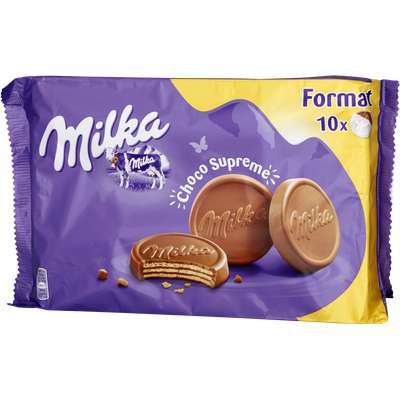Biscuits Choco Suprême, Milka (x 10, 300 g)