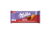 Tablette de chocolat au lait Biscoff, Milka (90 g)