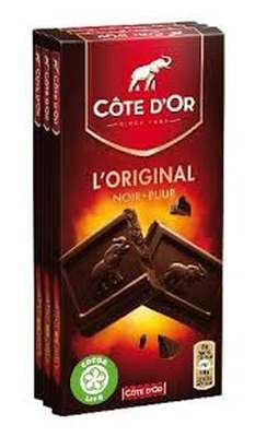 Chocolat noir l'Original, Côte d'Or (3 x 100 g)