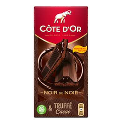 Chocolat noir truffé et cacao, Côte d'Or (190 g)