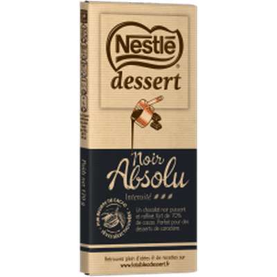 Chocolat noir absolu 70%, Nestlé dessert (170 g)