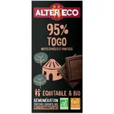 Chocolat noir 95% cacao Togo BIO, Alter Eco (90 g)