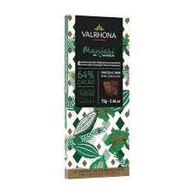 Tablette de chocolat noir Manjari 64%, Valrhona (70 g)