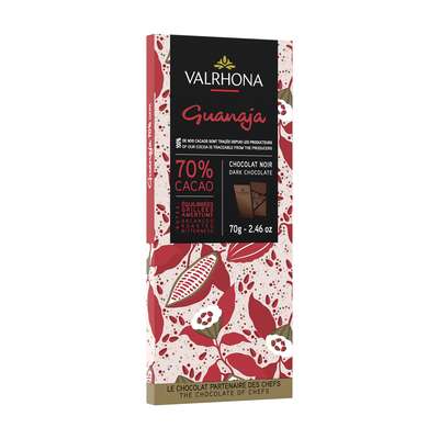 Tablette de chocolat noir Guanaja 70%, Valrhona (70 g)