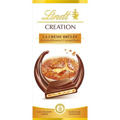 Chocolat au lait crème brûlée, Lindt (150 g)