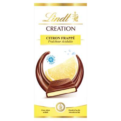 Chocolat au lait citron frappé, Lindt (150 g)