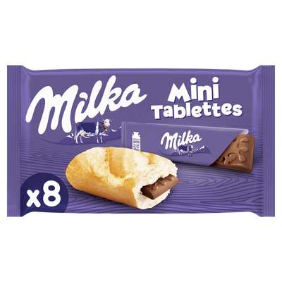 Mini tablettes Milka au lait (8 x 25 g)