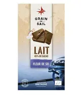 Tablette de chocolat au lait fleur de sel BIO, Grain de sail (100 g)