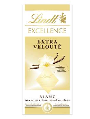 Chocolat blanc velouté arome vanille, Lindt (100 g)