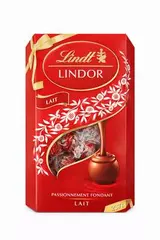 Carré chocolat au lait Lindor, Lindt (x 18, 237 g)
