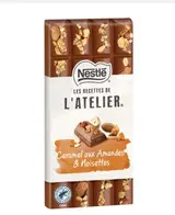 Chocolat lait caramel amandes noisettes, Les recettes de l'atelier Nestlé (170 g)