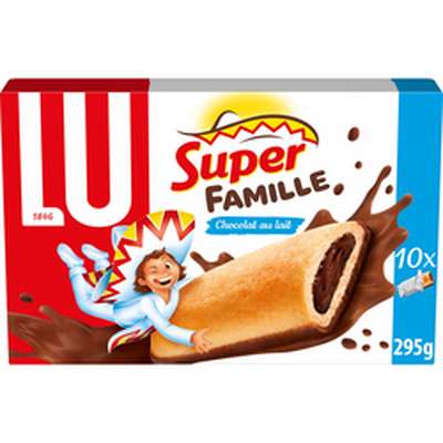 Barres chocolat au lait Pépito Pockitos, Lu (x 10, 295 g)