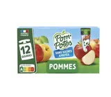 Gourdes pomme sans sucres ajoutés, Pom'Potes  (12 x 90 g)