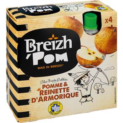 Gourdes pomme et Reinette d'Armorique, Breizh'pom (4 x 90 g)
