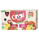 Gourdes Cool Fruits - fraise et framboise BIO, Vitabio (12 x 90 g)