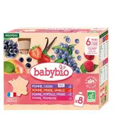 Gourdes fruits rouges BIO, Babybio (8 x 90 g)