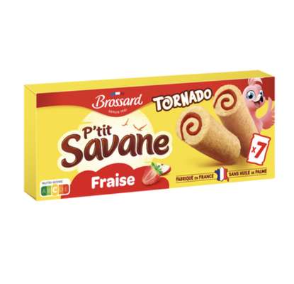 Ptit Savane tornado fraise, Brossard   (7 x 175 g)