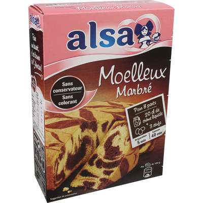 Préparation pour moelleux marbré, Alsa (435 g)