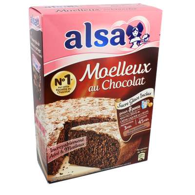 Préparation pour gâteau au chocolat, Alsa (435 g)