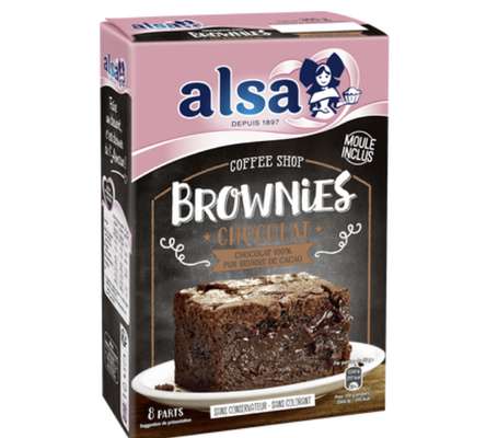 Préparation pour brownies au chocolat, Alsa (305 g)