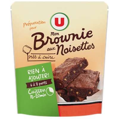 Préparation Brownies aux éclats de noisette, U (500 g)