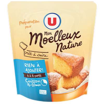 Préparation pour gâteau moelleux nature, U (500 g)
